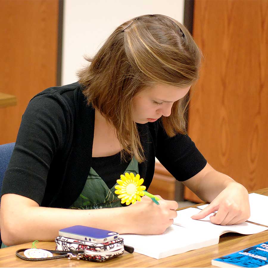 Appalachian Bible College Student Studying